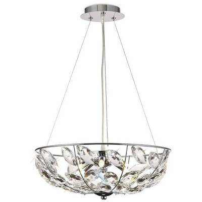 Image of Galilea Ceiling Pendant 6 Light G9 Polished Chrome, Crystal