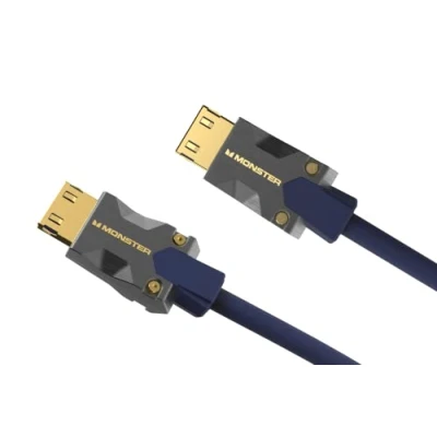 Image of Monster M3000 HDMI Cable 3m, 2.1 Cable, 8K, Ultra High Speed 48Gbps, 8K@60Hz, 4K@120Hz, HDR, eArc, Gold Connectors, TV Compatible with PS4/PS5/Xbox, Blue