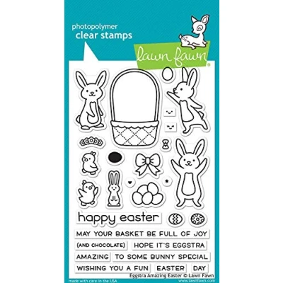 Image of Lawn Fawn Clear Stamps 4&#039;X6&#039; Eggstra Amazing Easter