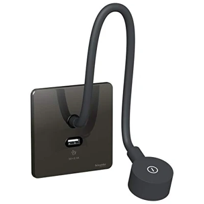Image of Schneider Electric ultimate screwless flat plate (USFP) With a 1 5mm front profile, this is the in design Wiring Devices Black Nickel GGBGU1412BUBBN