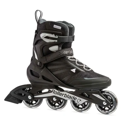 Image of Rollerblade Zetrablade Men&#039;s Adult Fitness Inline Skate, Black and Silver, Performance Skates
