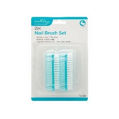 Image of 2pc Turquoise Nail Cleaning Brush Set By Ashley