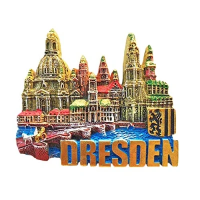 Image of Dresden Germany 3D Landmark Refrigerator Magnet Tourist Souvenirs Stickers,Home &amp; Kitchen Decoration Fridge from China