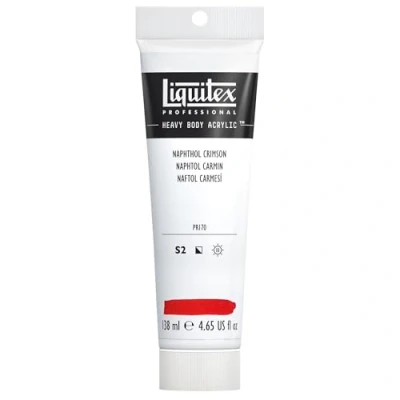 Image of Liquitex Professional Heavy Body Acrylic Paint 138 ml tube, Naphthol Crimson