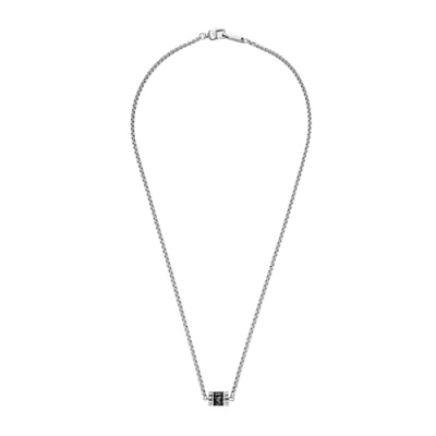 Image of Emporio Armani Necklace for Men , Total length: 500mm Size rondel: 10x8x2mm Silver Stainless Steel Necklace, EGS2844040