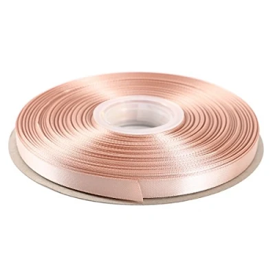 Image of ITIsparkle 9mm Width (3/8&quot;) Double Faced Satin Ribbon 45 Meters (Full Reel) Crafts Gift Wrap Floristry Vanilla