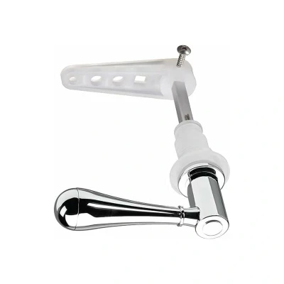 Image of Toilet Flush Handle, Teardrop Cistern Lever, Chrome Croydex