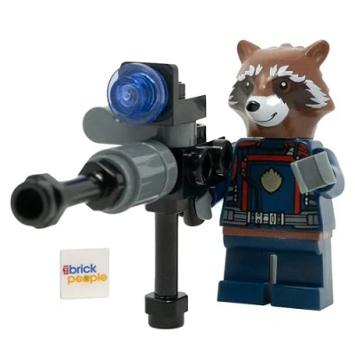 Image of LEGO Marvel Superheroes: Rocket Raccoon Minifigure with Blaster