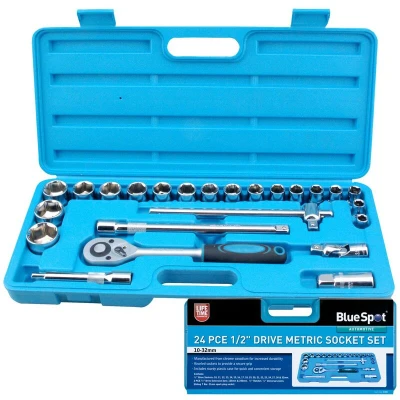Image of Blue Spot Tools 24 Piece 1/2&quot; Drive Metric Socket Set (10 32MM)