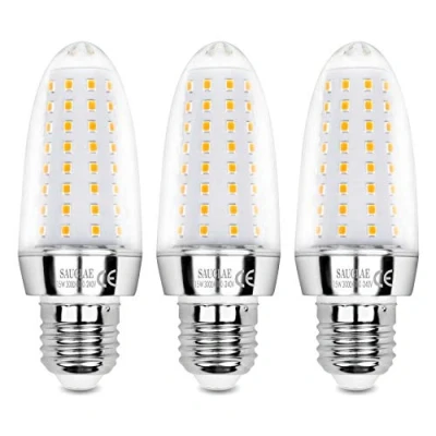 Image of SAUGLAE 15W LED Light Bulbs, 120W Incandescent Bulbs Equivalent, 3000K Warm White, 1700Lm, E27 Large Edison Screw Lights, Pack of 3