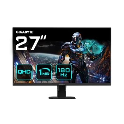 Image of Gigabyte GS27QA 27&quot; QHD Gaming Monitor 2560 x 1440, 180Hz, 1ms, 300 cd/m², FreeSync, HDR Ready, HDMI 2.0, Displayport 1.4