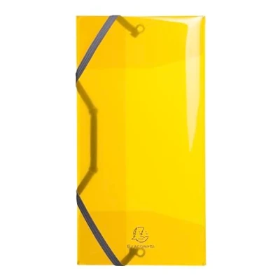 Image of Exacompta Ref 55770E Iderama PP Collection Elastic 3 Flap Folders 120 x 235mm in Size, Suitable for DL or Folded Documents, 0.5mm Polypropylene Random Colour