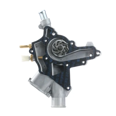 Image of 1334145, 1334166, 24469102, 95507589 Water pump SKF VKPC 85314 with gaskets/seals engine temperature sensor Sheet Steel for V ribbed belt use
