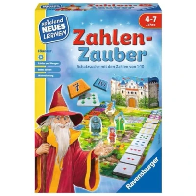 Image of Ravensburger 24964 Number Magic Play and Learning for Children, Educational Game Children from 4 7 Years, Playing New 2 Players
