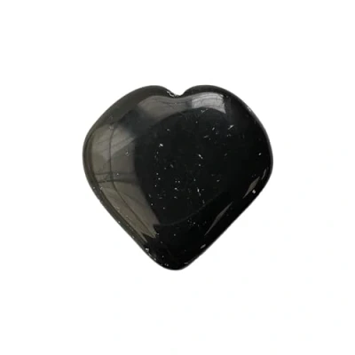 Image of VIE Mini Crystal Heart, 2 3cm, Black Obsidian