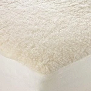 Image of Super Soft Thermal Fleece Underblanket Deep Cot Bed Mattress Protector, Warm Cosy Sheepskin Cover Toppers 15cm Fitted Enhancers (70x140 cm)