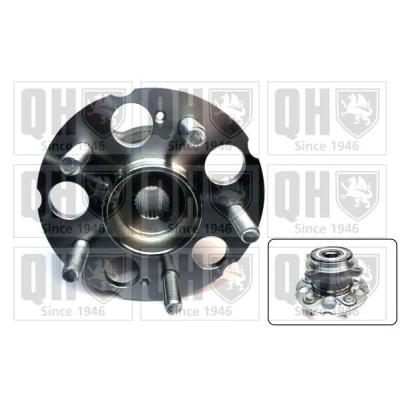 Image of 42200T0A951, 42200T1GE01 Wheel bearing kit QUINTON HAZELL QWB1639 with integrated magnetic sensor ring 151,5mm HONDA: CR V 4, 5
