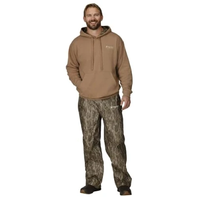 Image of FROGG TOGGS Mens Classic Pro Action Waterproof Breathable Rain Pants, Mossy Oak Bottomland, Small US