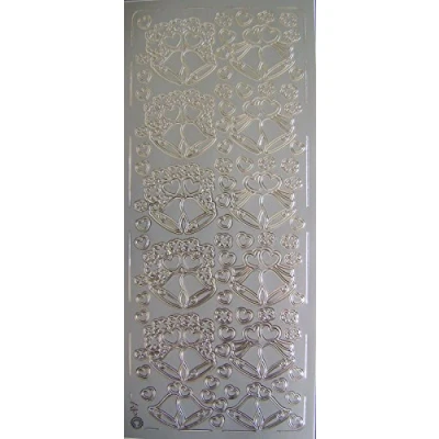 Image of Peel Off Sticker 071 Wedding Bells in Silver
