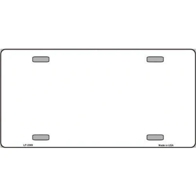 Image of DOGT Metal tin sign 8x12 inches White Dye Sublimation Blank Vanity Novelty License Plate
