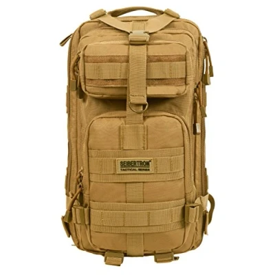 Image of Seibertron Falcon Tactical Water Repellent Hiking Camping Backpack Compact Assault Pack Summit Bag Khaki 27L