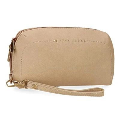 Image of Pepe Jeans Diane Beige Handbag 20x11x4 cms Synthetic leather