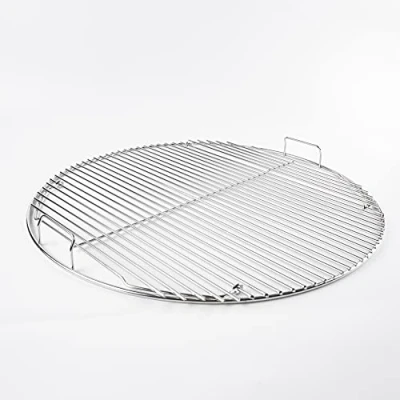 Image of LOKHING 7436 Hinged Cooking Grate for 57 cm Weber One Touch, Performer, Bar B Kettle and Master Touch Charcoal Grills