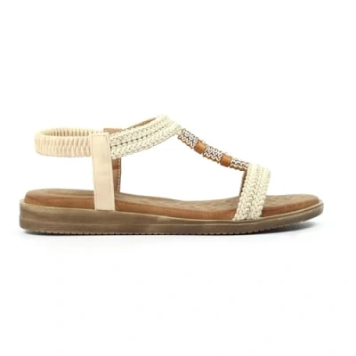 Image of Ladies Portofino White Sandal 5