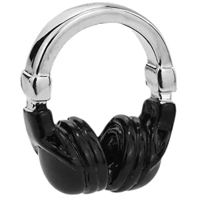 Image of GTR Prestige Giftware Cool Headphones Lapel Pin Badge
