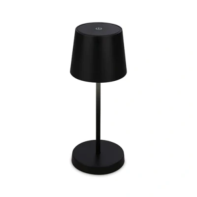 Image of BRILONER Rechargeable lamp with USB c, Desk Touch, dimmable, Warm White Light Colour, IP44, 26x10.5cm, Bedside Lamps, Table lamp, Battery Lamps for Living Room, Black
