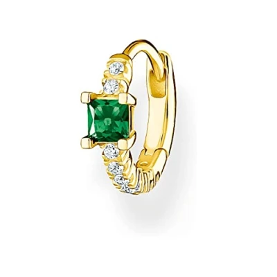 Image of Thomas Sabo single hoop earrings gold plated silver CR691 971 7