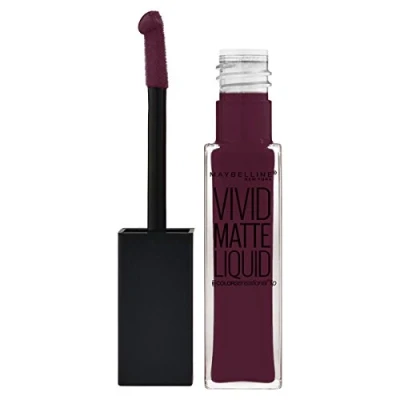 Image of Maybelline Color Sensational Vivid Matte Liquid Lipstick, Number 39, Corrupt Cranberry