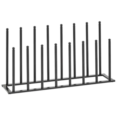 Image of Trendi Welly Boot Rack for Indoor/Outdoor 4/6/8 Pair Neat and Tidy Organizer Space Saving Metal Design, Ideal Tall &amp; Short Wellys, Shoes Boots (8 Rack)