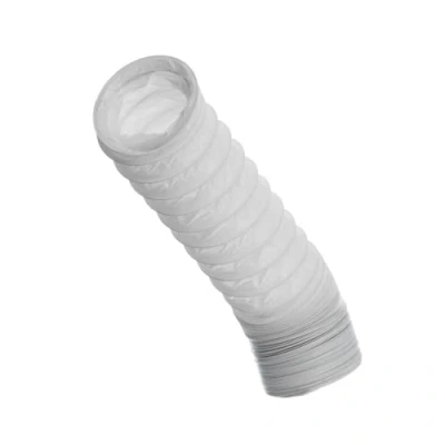 Image of 100mm (4 inch) x 3 metre PVC Flexi Hose White Universal Tumble Dryer Cooker Hood Extractor Fan Air Conditioner