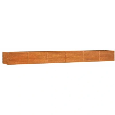 Image of vidaXL Garden Raised Bed Rusty 480x80x45 cm Corten Steel