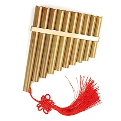 Image of 10 Pipes C Key Pan Flute Woodwind Instrument Chinese (Color : Right hand)