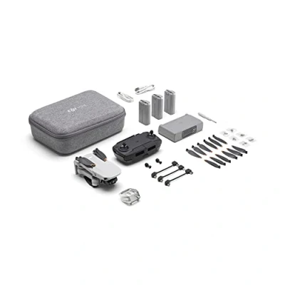 Image of DJI Mini SE Fly More Combo Camera Drone with 3 Axis Gimbal, 2.7K Camera, GPS, 30 min Flight Time, Reduced Weight, Less Than 0.55lbs / 249 g (Renewed)
