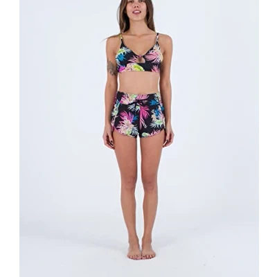 Image of Hurley Women&#039;s Hana Aquas Swimsuit, Black, M