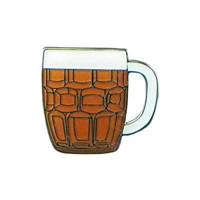 Image of Metal Enamel Pin Badge Brooch Pint Glass of Beer (Jug Tankard)