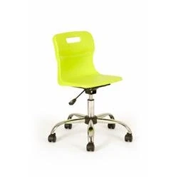 Image of Titan Swivel Junior Chair 365 435mm Seat Height Lime T30 L