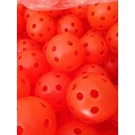 Image of 100 Pcs red Airflow Hollow Perforated Plastic JL Golf Practice Training Balls