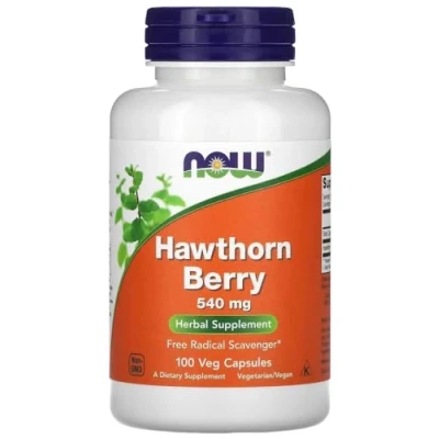 Image of Now Foods Hawthorn Berry Cardiovascular Support 540mg, 100 Veg Capsules