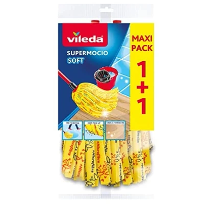 Image of Vileda 4001508 SuperMocio Soft Replacement Double Value Pack