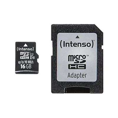 Image of Intenso Professional MicroSDHC Memory Card, Class 10 UHS I, 16 GB, blue