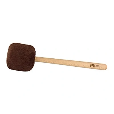Image of Sonic Energy gong mallet Large Brown with beechwood handle, Chai For players, meditation, percussion Sheep’s wool, synthetic fleece (MGM L C)