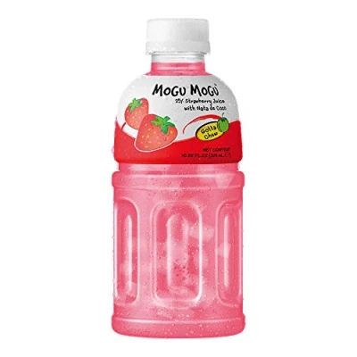 Image of Mogu Strawberry Nata De Coco Juice, 10.82 Fl Oz (6 Bottles)