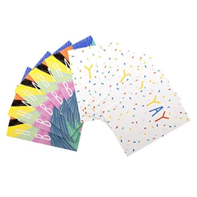 Image of Pack of 10 Birthday Cards for Kids from Hallmark 2 Colourful Graphic Designs