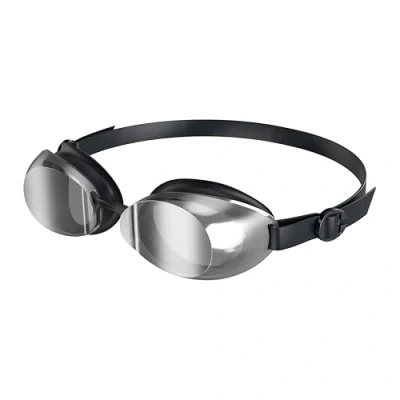 Image of Speedo Unisex Jet 2.0 Swimming Goggles Swim Enhanced Vision, Black/Chrome, One Size