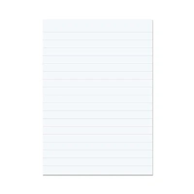 Image of Rhino A4 Loose Leaf Lined Paper, 500 Sheets / 1000 Page, 15mm Non Hole Punched, School &amp; Office Stationery Supplies