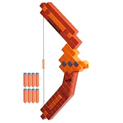 Image of Nerf Minecraft Bow Dart Blaster, 8 N1 Darts